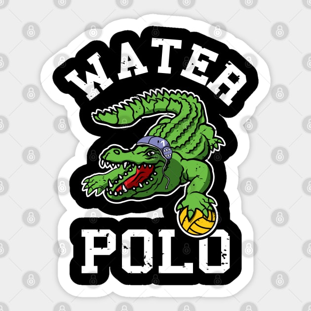 Water Polo Swimming Gator For Water Polo Swimmer Sticker by atomguy